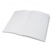 Diario 145x210 mm in carta bianca a righe da 144 fogli