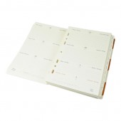 Organizer "POCKET" 150x215 in ivory paper composed by 3117ri and 3117wq