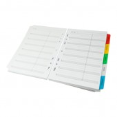 Organizer "Weekly System" 150x215 mm in white paper multiholes in 4 languages, composed by 3517w+3517ri